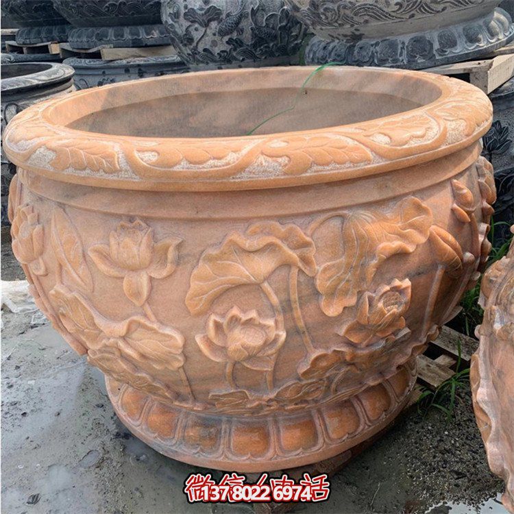 精美仿古大理石石雕擺件，點(diǎn)綴室內(nèi)庭院，完美裝點(diǎn)魚缸