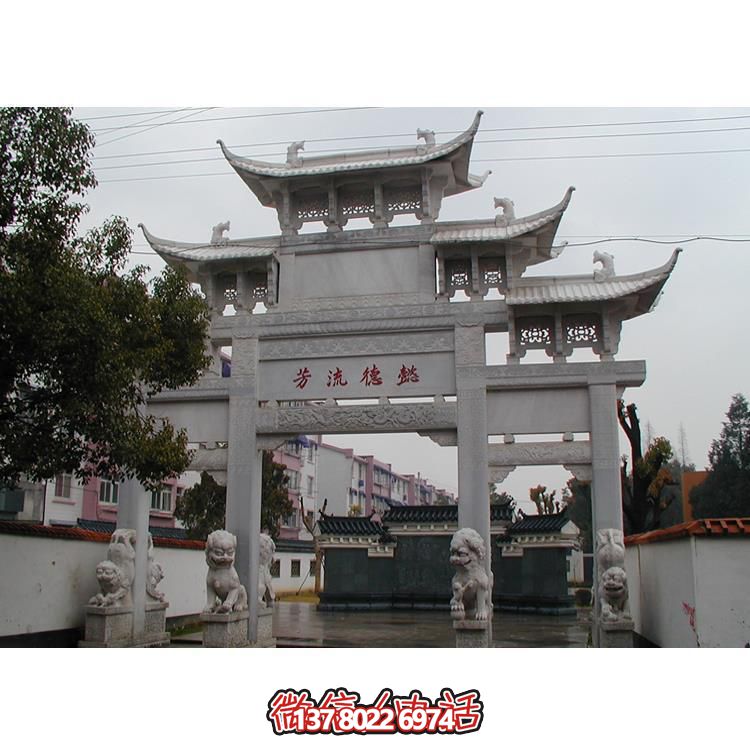 精美古典石牌樓，美化你的寺廟景區(qū)