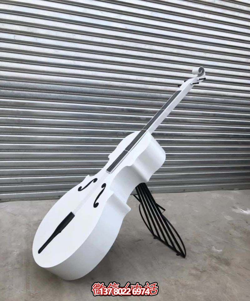 不銹鋼仿真小提琴音樂(lè)廳雕塑 不銹鋼仿真小提琴音樂(lè)廳雕塑