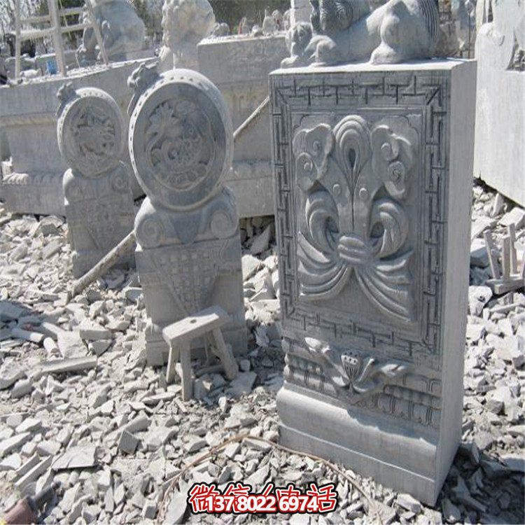 美麗的大理石抱鼓石雕塑，為你的園林景觀增添無限魅力