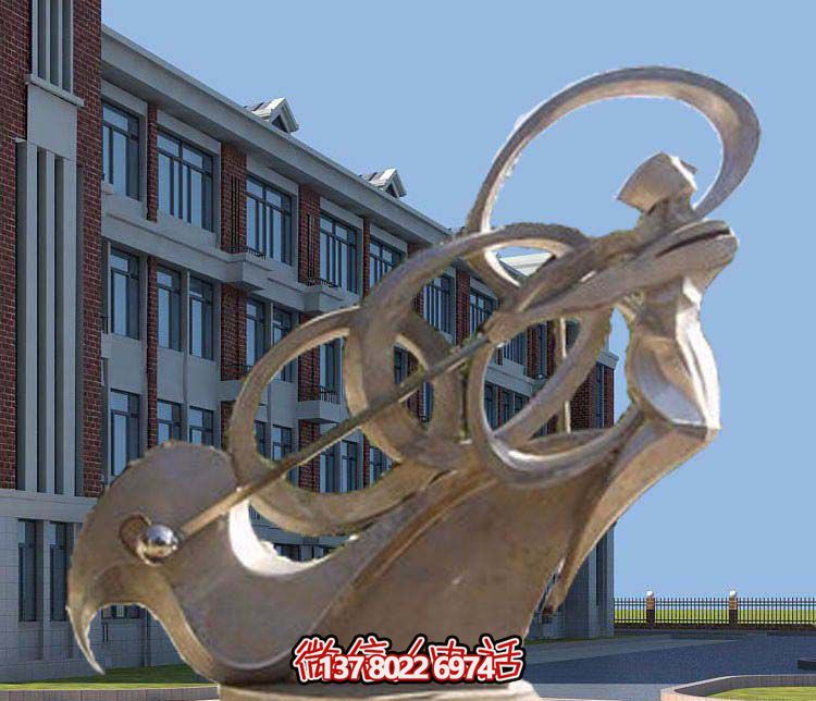 不銹鋼抽象高爾夫球雕塑，點(diǎn)綴景區(qū)園林