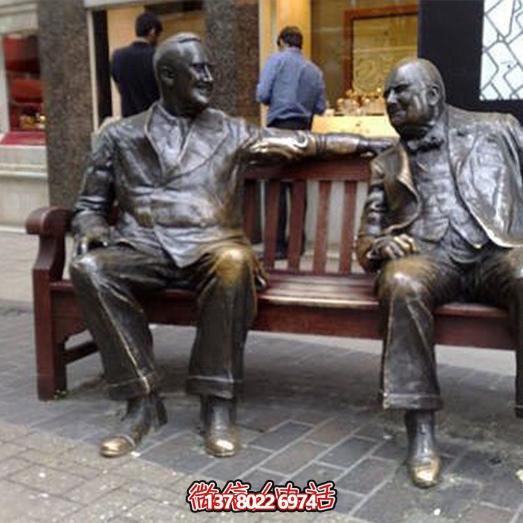 黃銅西方人物雕塑，讓街頭活躍起來(lái)