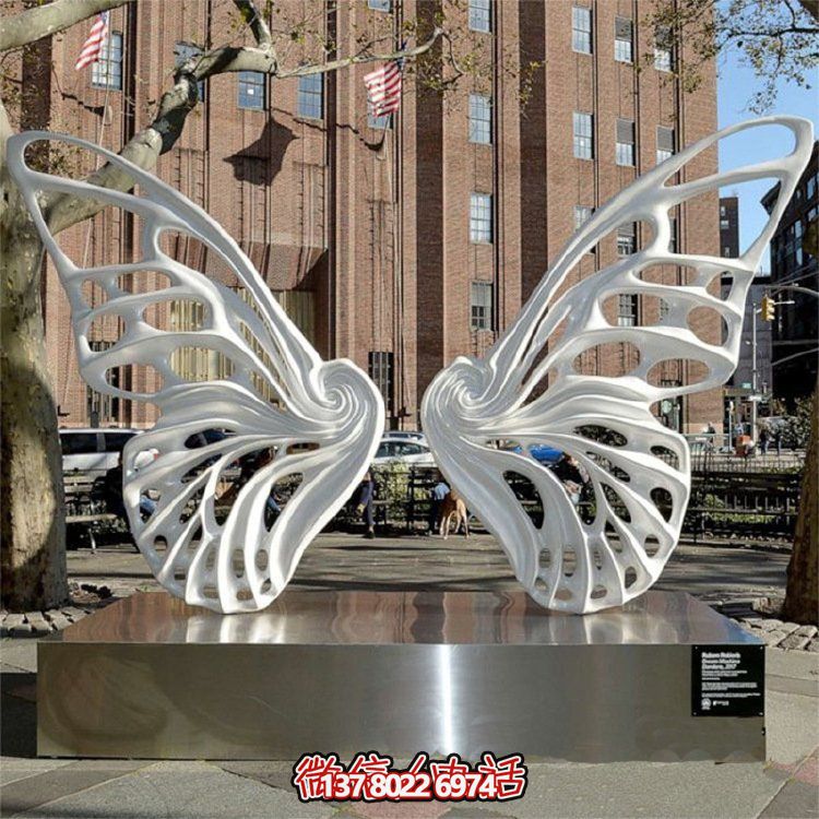 精致的不銹鋼景觀蝴蝶擺件，裝點你的別墅小區(qū)