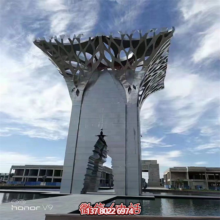 不銹鋼大型戶外景觀雕塑——給你一個(gè)完美的廣場