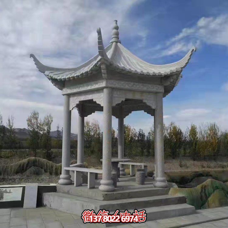 精美園林大理石雕塑涼亭，給您帶來寧靜優(yōu)雅的家園氛圍