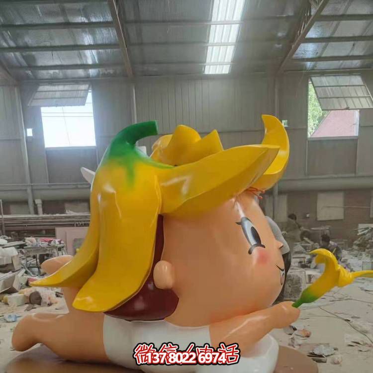 玻璃鋼戶外裝飾擺件，精致美觀、趣味卡通人物景觀