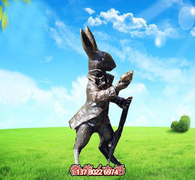 玻璃鋼兔子雕塑，裝飾你的草坪，讓你的個(gè)性閃耀