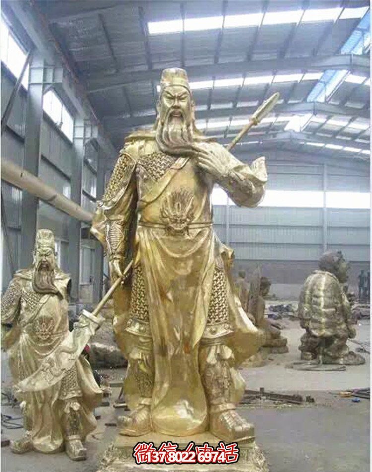 關(guān)公鎏金雕塑，讓企業(yè)招財更加順利