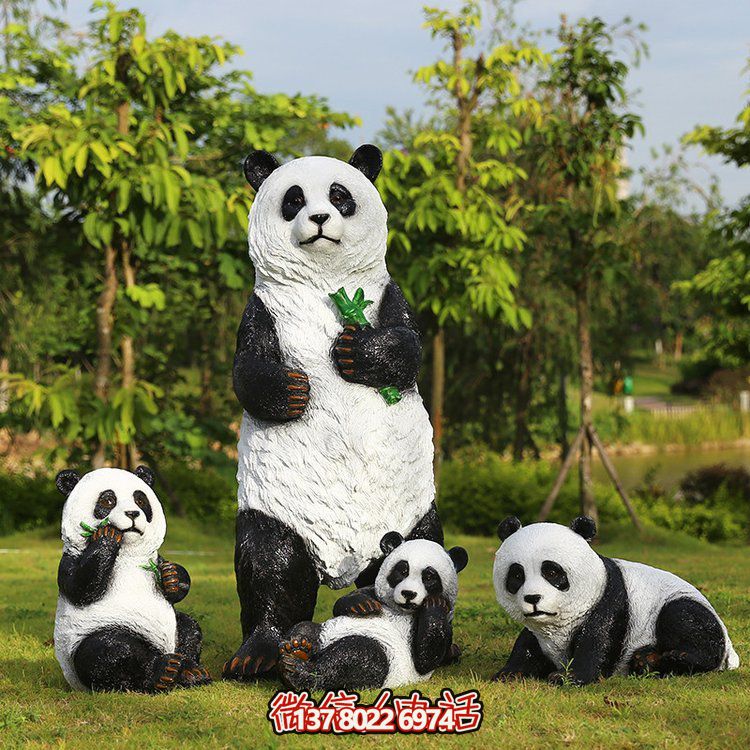 玻璃鋼仿真熊貓，讓動物園的動物更加生動