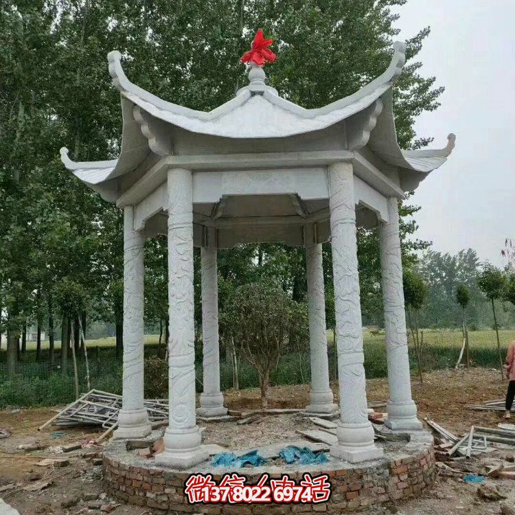 單層石涼亭，讓您擁有完美休閑空間