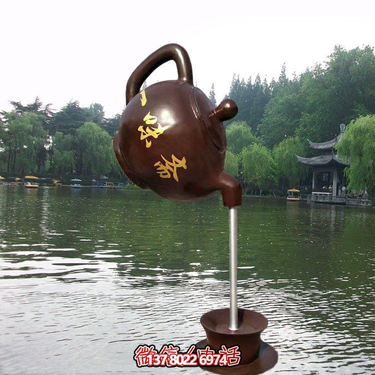 大型仿銅玻璃鋼懸空流水?dāng)[件，點(diǎn)綴園林景觀