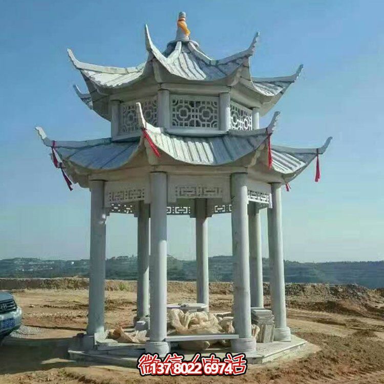 中式雙層涼亭，傳承傳統(tǒng)文化美學(xué)