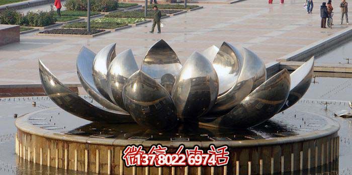 室外不銹鋼噴泉雕塑，讓廣場與公園更加美麗