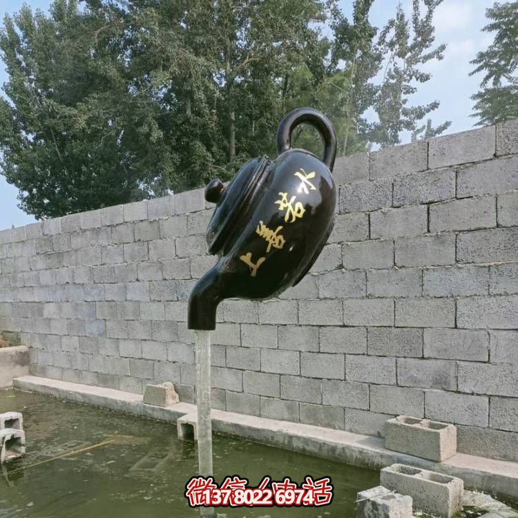 玻璃鋼懸空流水擺件，室外裝飾藝術精品