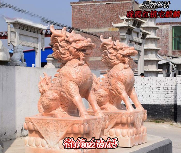 仿古神麒麟石雕，點(diǎn)綴您的庭院門口
