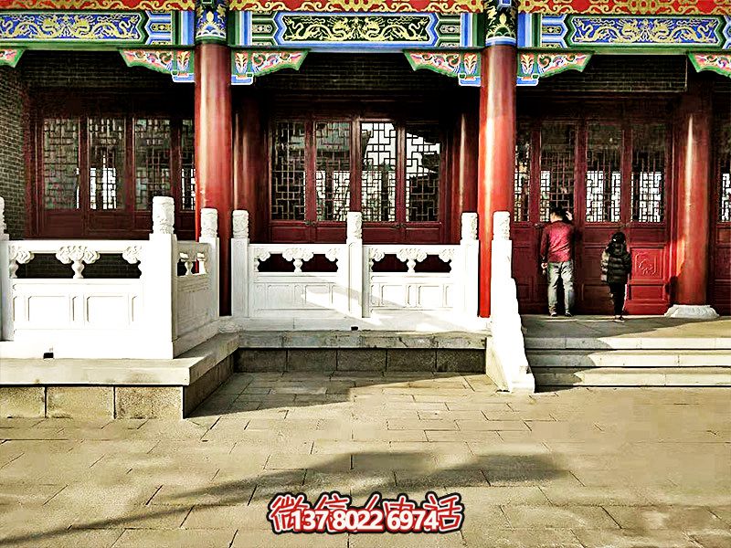 唯美古典，精致古建筑——漢白玉雕刻欄桿扶手