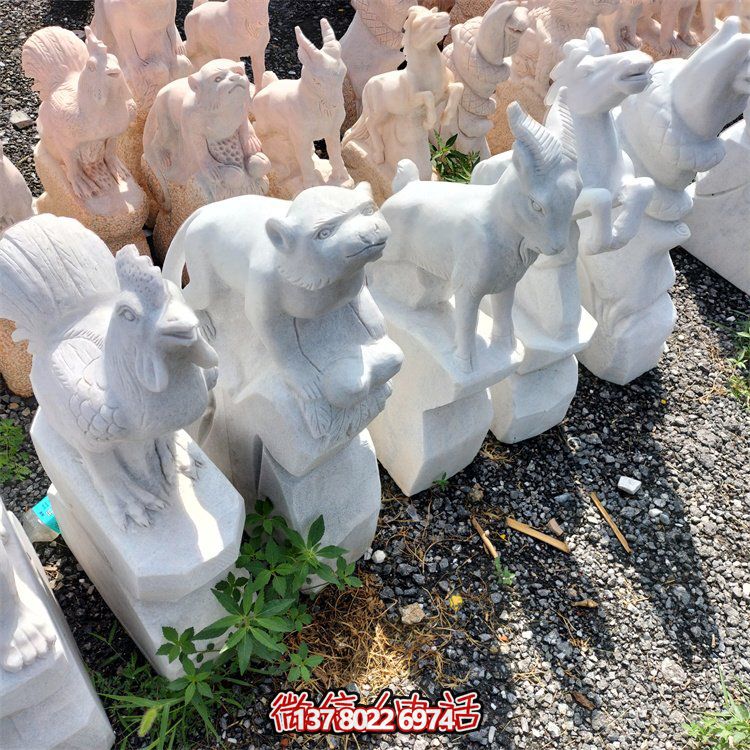 十二生肖小石雕擺件，帶來更多的吉祥與幸運
