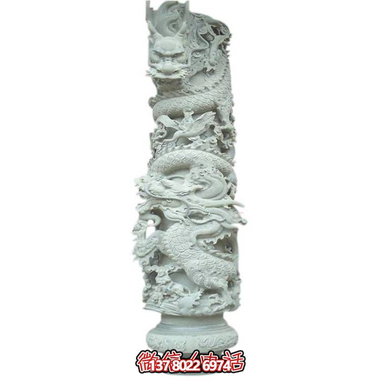 大理石盤龍雕塑，打造完美的室外庭院