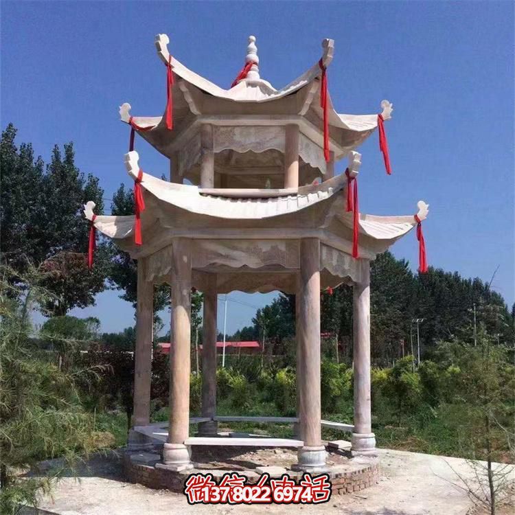古典式園林雕塑，打造涼亭小區(qū)尊貴裝點(diǎn)