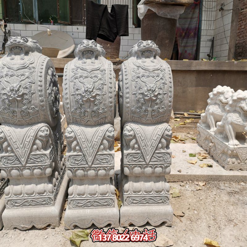 精美古典石雕擺件，美化庭院景觀