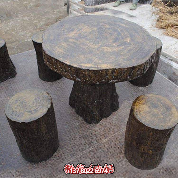 玻璃鋼樹木仿真凳子，為公園戶外空間提供美觀休閑