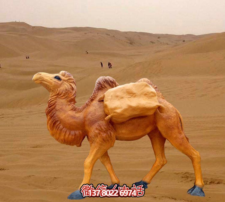 仿真駱駝雕塑，裝點(diǎn)園林廣場