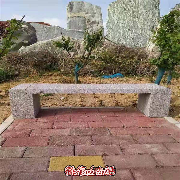 花崗巖長形石凳，裝飾您的小區(qū)公園