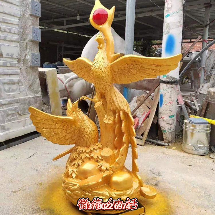 不銹鋼鳳凰雕塑，給你的戶外廣場帶來活力