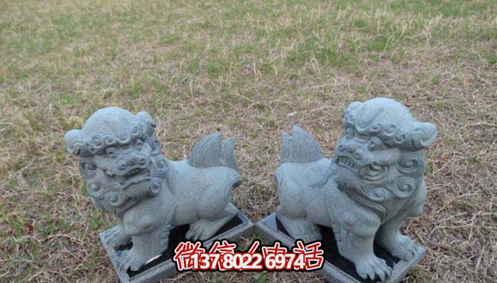 精美創(chuàng)意獅子大理石擺件，為戶外園林景觀增添更多美感