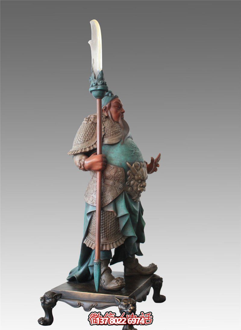 室內別墅玻璃鋼彩繪創(chuàng)意關公雕塑 室內別墅玻璃鋼彩繪創(chuàng)意關公雕塑