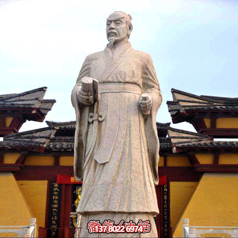 廣場學(xué)校花園砂巖石戰(zhàn)國時期思想家孟子雕塑像 廣場學(xué)?;▓@砂巖石戰(zhàn)國時期思想家孟子雕塑像