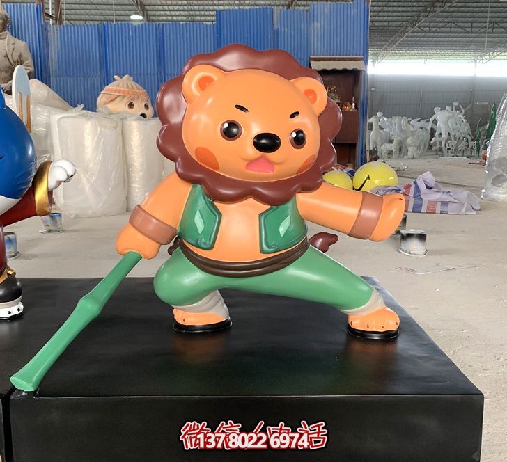 公園廣場(chǎng)功夫玻璃鋼卡通老虎人偶造型雕塑 公園廣場(chǎng)功夫玻璃鋼卡通老虎人偶造型雕塑