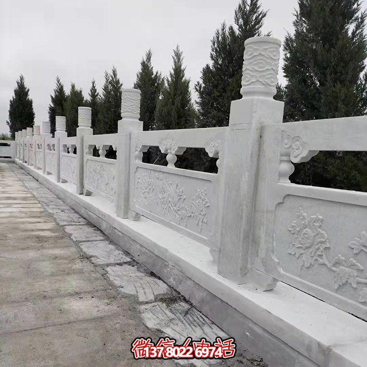 大理石石雕園林戶(hù)外河道圍欄擺件